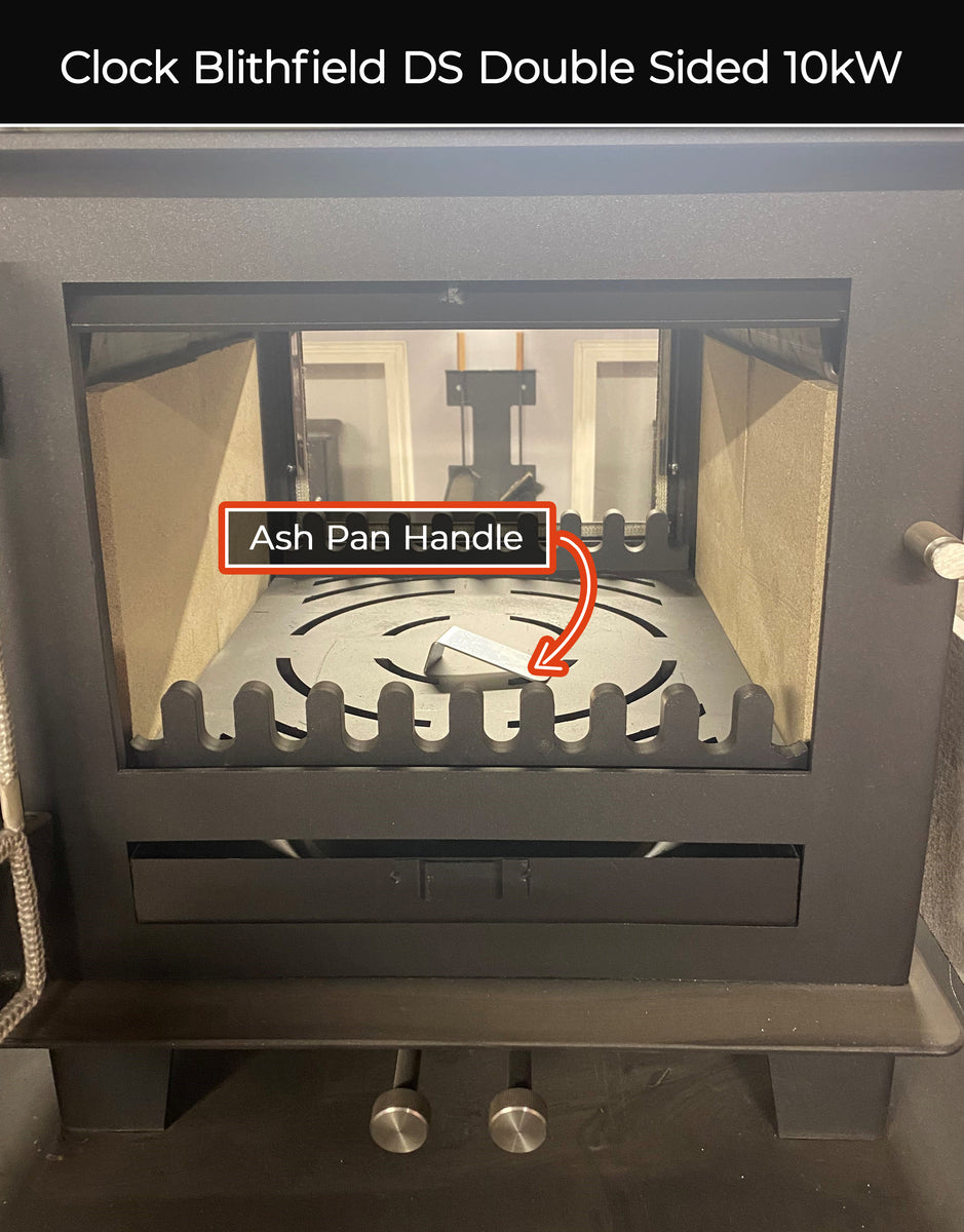 Ash Pan Handle DS doublesided Clock Woodburners Spares & Accessories